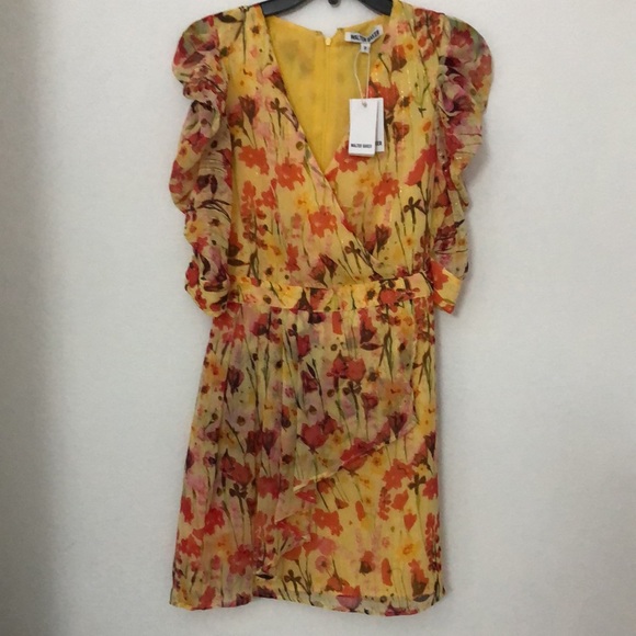 Walter Baker Adriana Dress Yellow Tulip size 2 - Picture 3 of 8